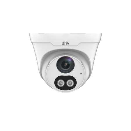Uniview 4MP Color Hunter Eyeball Network Camera 2.8mm Fixed Lens, Warm Light IPC3614SR3-ADF28KMC-DL